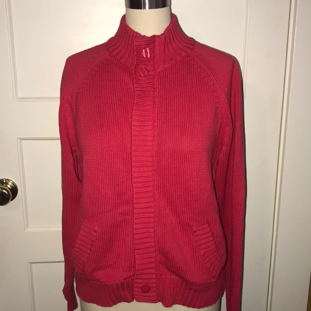 NWT Coldwater Creek zip Front Sweater